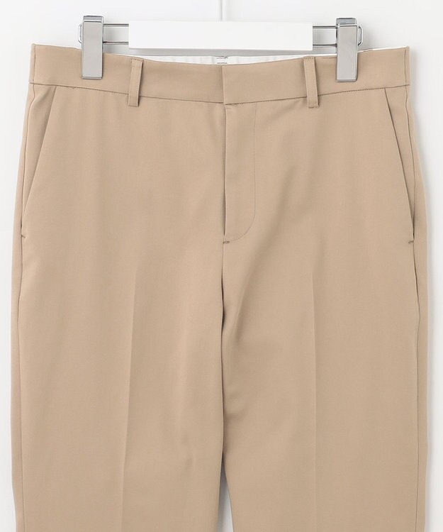 自由区 【XXSサイズ～/接触冷感/洗える】サテンストレッチ テーパードパンツ ベージュ系