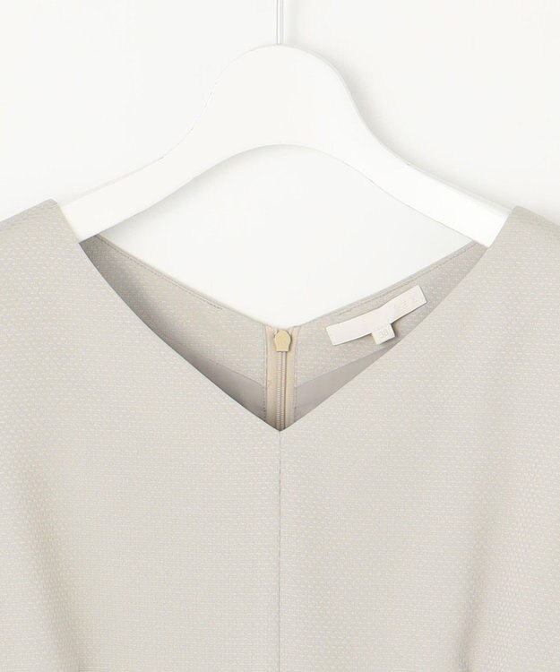 自由区 【カタログ掲載・洗える】レースブラウスコンビ ワンピース サンドベージュ