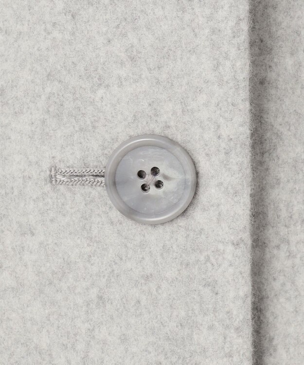 J.PRESS LADIES S ショートビーバー ロング丈 ステンカラー コート トップグレー系