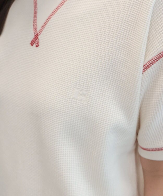 AMERICAN HOLIC 【RUSSELL】ワッフルガゼットTシャツ Ivory