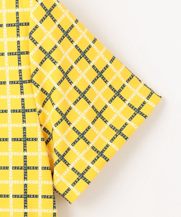 PW CIRCULUS 【UVカット / 吸水速乾 / 伸縮性抜群】【WOMEN】ＰＷロゴ＆チェックモックT ゴルフウェア レディース イエロー系5