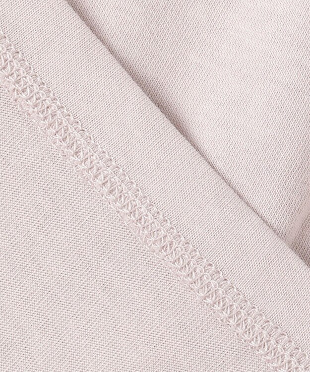 Feroux 【UVケア】スタンドネックフレンチスリーブ Tシャツ グレージュ系