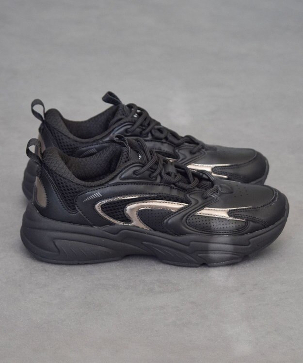 Bridget Birkin 【VINCULUM】メタリックコンビスニーカー ブラック