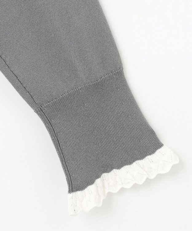 組曲 【2SET・WEB限定】パールボタン配色フリルツイン セット ライトグレー系