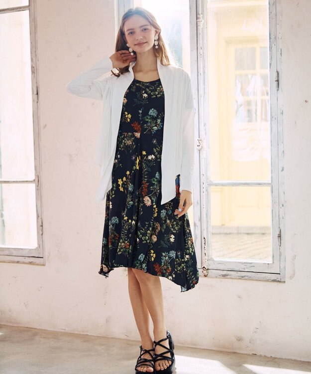 San-ai Resort（三愛水着楽園） 【UPF50＋】ショート丈羽織り　M・L【San-ai Resort（サンアイリゾート）】 ホワイト