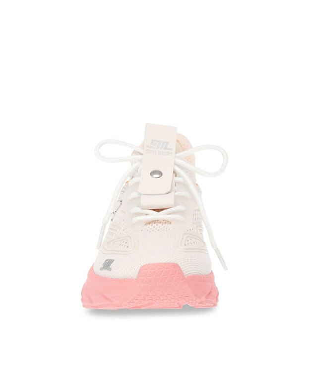 STEVE MADDEN PROPEL 1 コンビカラーニットスニ―カー ブルーピンク