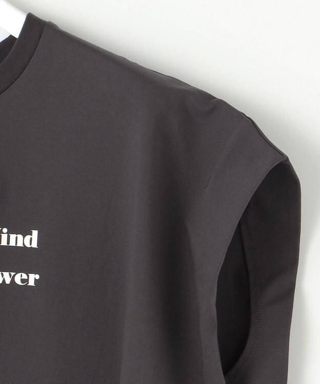 23区 【SACRA】フォールデッドライン ロゴカットソー チャコールグレー系