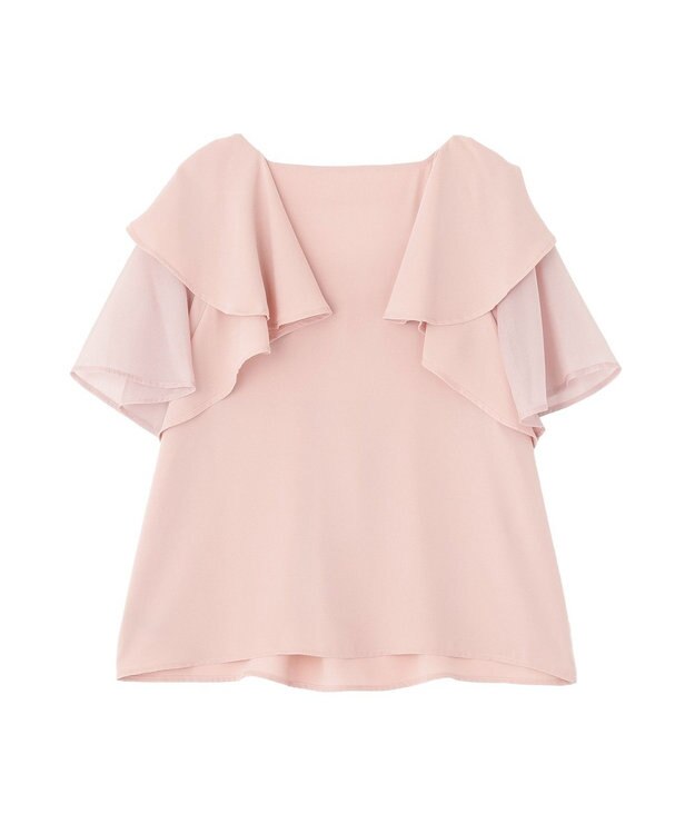 YECCA VECCA リボンスリーブブラウス Pink