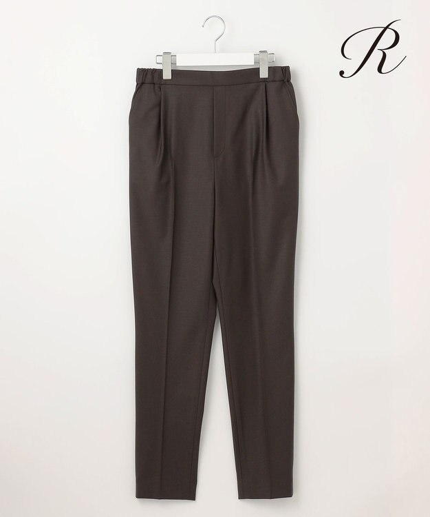 23区 S 【R(アール)】ウールトロストレッチ パンツ ダークブラウン系