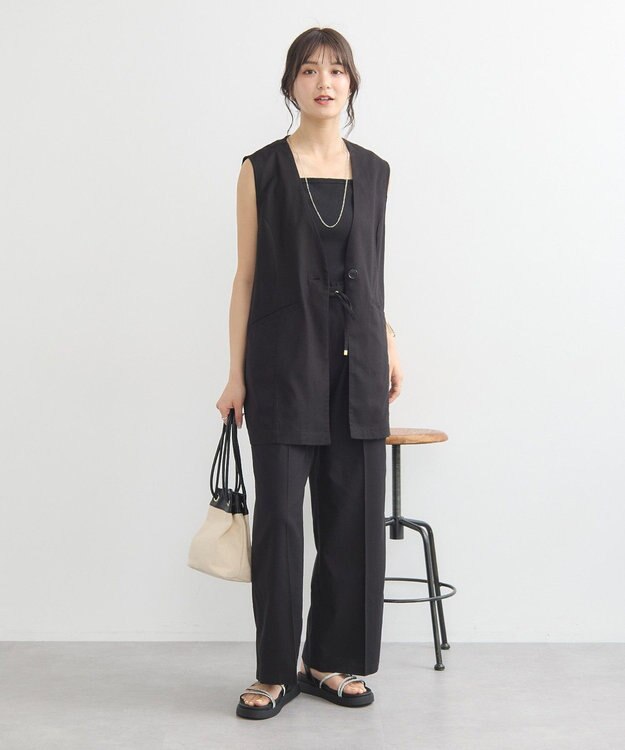 earth music&ecology ＯＲｉｅｎｔａｌ　ＴＲａｆｆｉｃ　ラインストーンサンダル Black