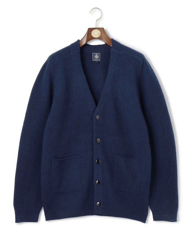 J.PRESS MEN 【J.PRESS ORIGINALS】【UNISEX】Shaggy Saddle Cardigan Sweater ネイビー系