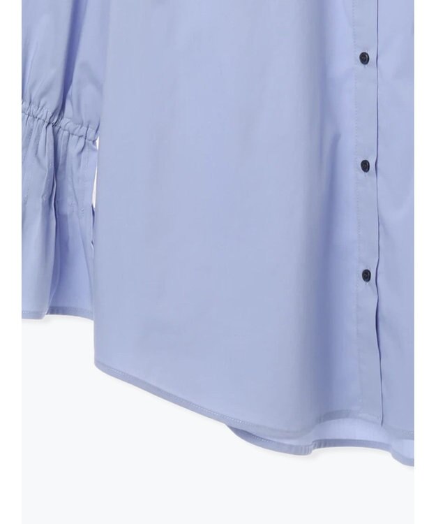 Te chichi ピンタックフレアカフスシャツ サックスブルー