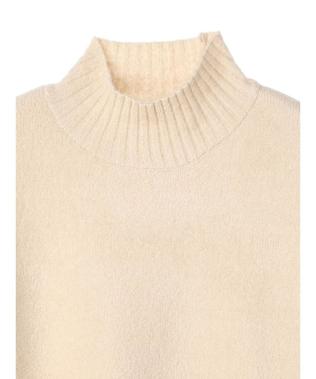 earth music&ecology 袖ボタンニットプルオーバー Ecru