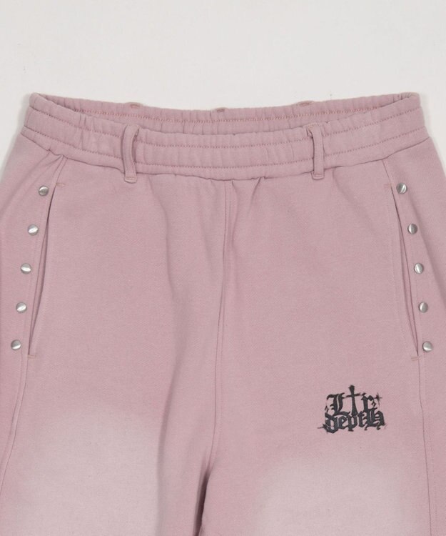 WEGO 【ユニセックス着用ITEM/ウエストゴム】ロゴスウェットパンツ ピンク