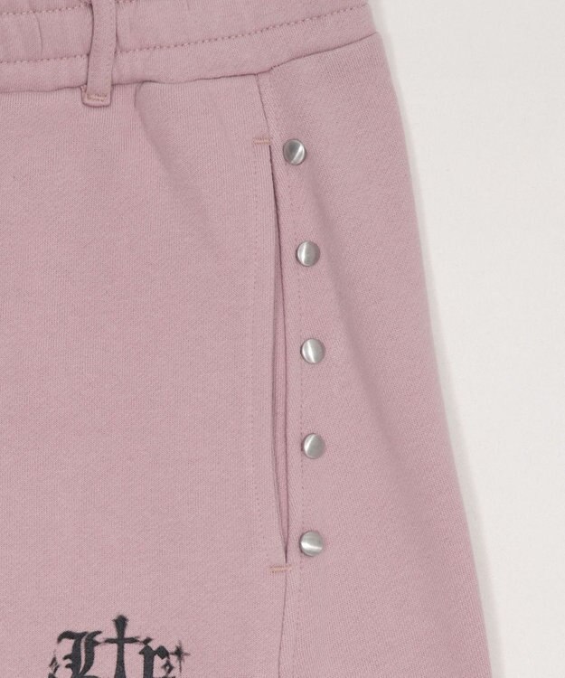 WEGO 【ユニセックス着用ITEM/ウエストゴム】ロゴスウェットパンツ ピンク