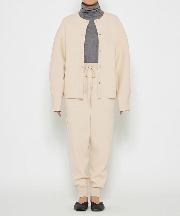 uncrave 【洗える】スムースニット カーディガン（uncrave WHITE） エクリュ