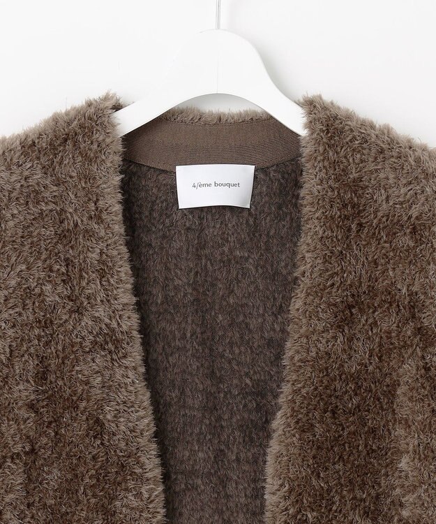 自由区 【カトリエムブーケ】Gilet de fourrure ファージレ モカ