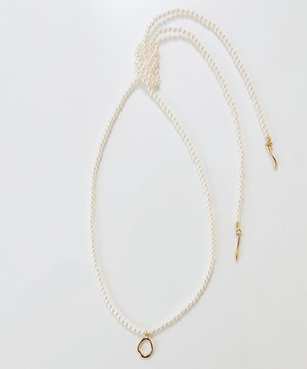 Phoebe 2wayパールチョーカーネックレス/連パール ホワイト