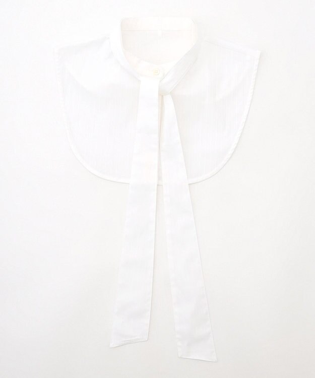 J.PRESS LADIES 【洗える・3way】スタンド リボン デコカラー 付け襟 ホワイト系1