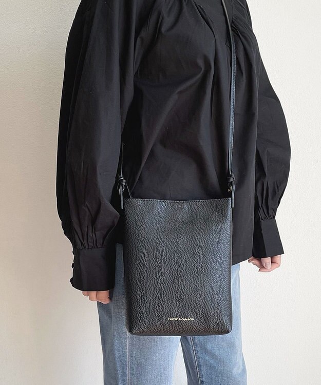 Hekhèr Le Style de Vie 新色追加【日本製】シュリンクレザー ショルダーバッグ ブラック