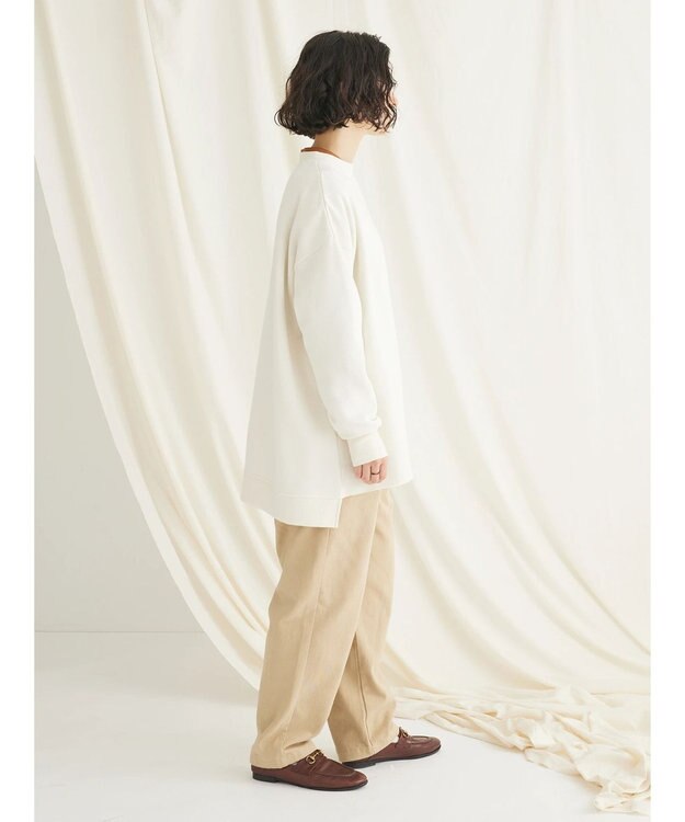 CRAFT STANDARD BOUTIQUE 裏起毛クルーネックチュニック Ivory
