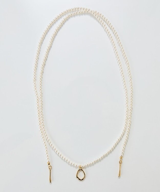 Phoebe 2wayパールチョーカーネックレス/連パール ホワイト