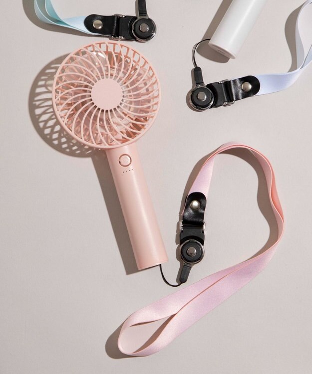 WEGO 【冷却/携帯扇風機】ハンディファン ライトピンク