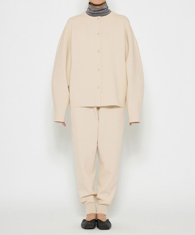 uncrave 【洗える】スムースニット カーディガン（uncrave WHITE） エクリュ