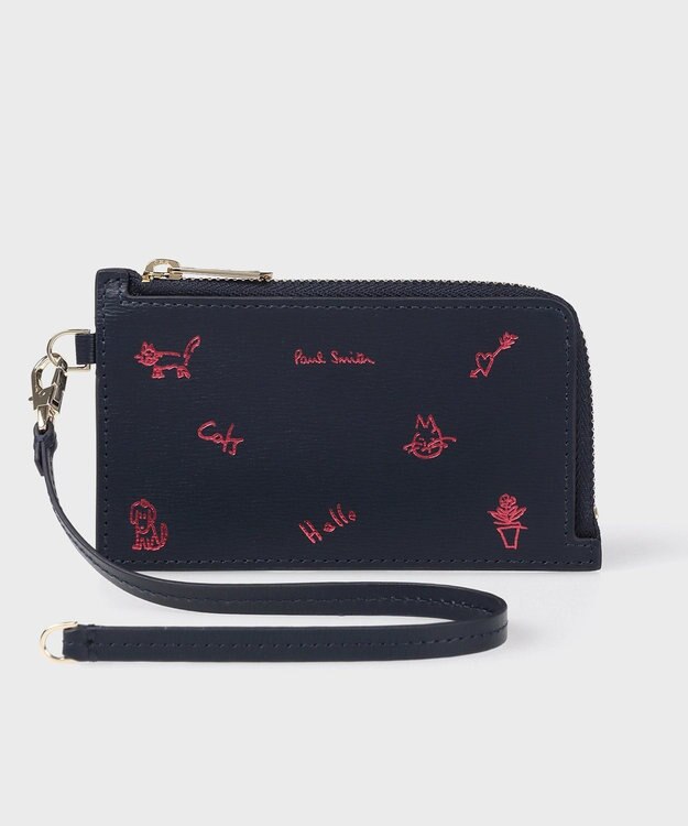 Paul Smith カラードゥードゥル フラグメントケース ネイビー
