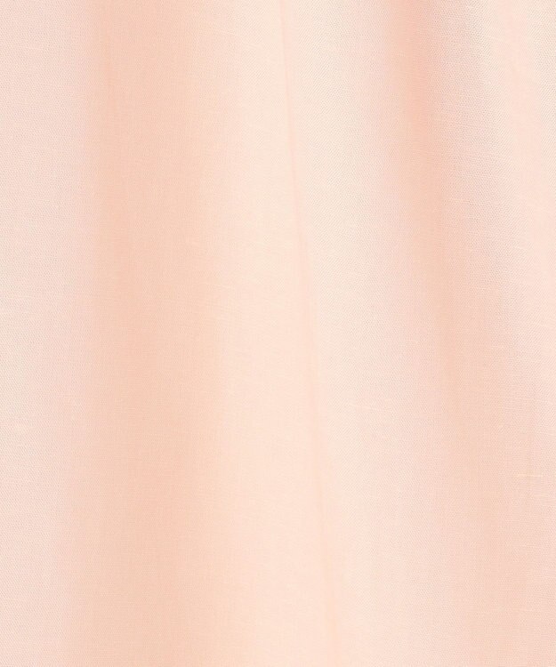 自由区 【洗える】テンセルリネンシャツワンピース ピンク