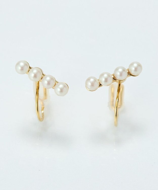 Phoebe 【痛くないシリーズ/金属アレルギー対応】バランスパールライトフィットイヤリング　ゴールド ゴールド