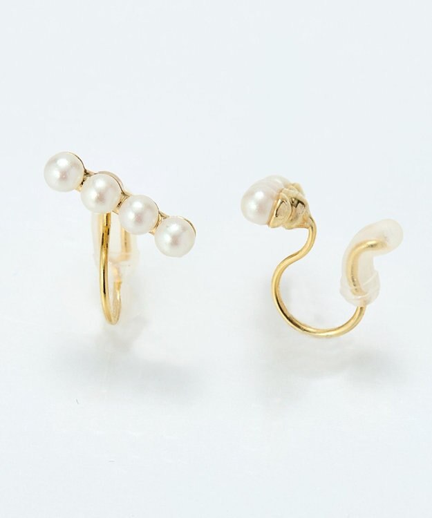 Phoebe 【痛くないシリーズ/金属アレルギー対応】バランスパールライトフィットイヤリング　ゴールド ゴールド