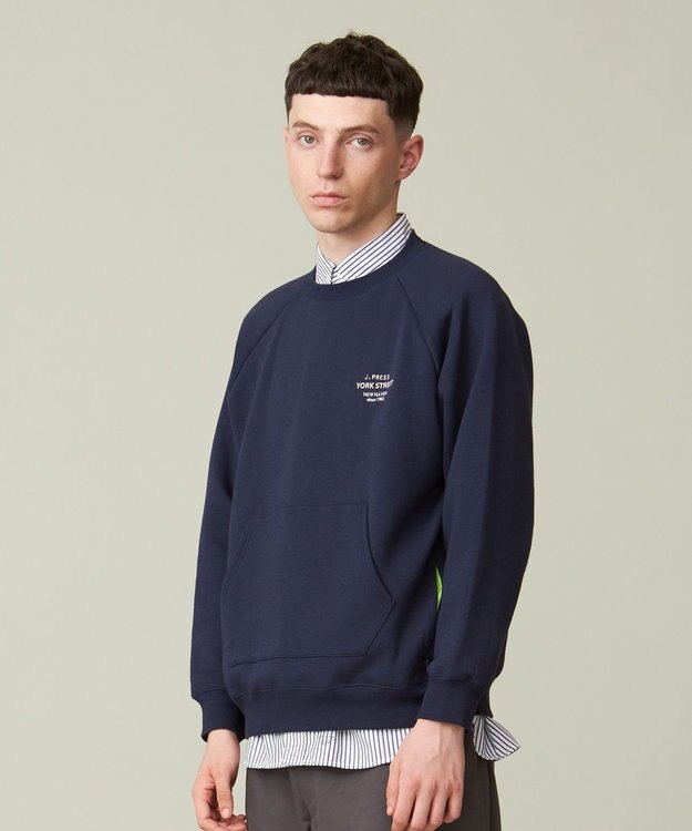 J.PRESS YORK STREET 【UNISEX】クルーネック プルオーバー スウェット ネイビー系