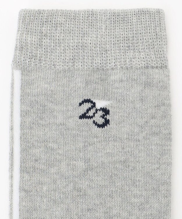 23区GOLF 【WOMEN】ナンバリング ハイソックス ライトグレー系