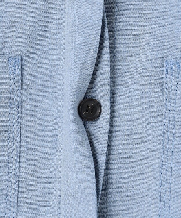 BEIGE， APOPHY / ステッチディテールショートシャツジャケット Sax