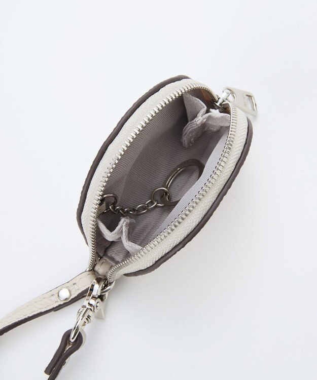 TOPKAPI 【Breath TOPKAPI】シュリンクレザー ハーフムーン ショルダーバッグ / チャーム付き オフ