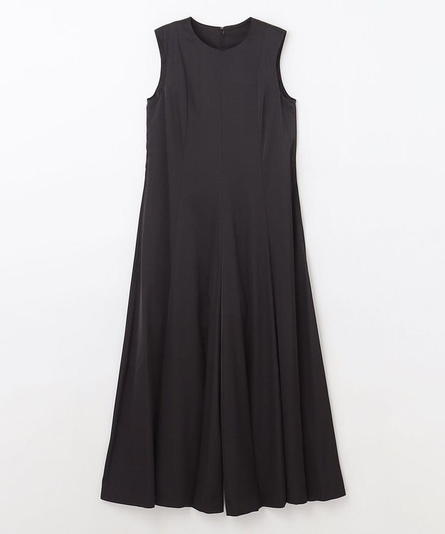 GRACE CONTINENTAL サテンフレアドレスパンツ ブラック