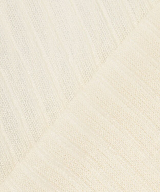 uncrave シアー リブ ニット カーディガン（uncrave STANDARD） オフ