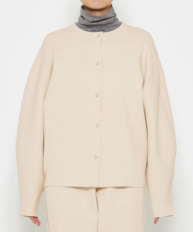 uncrave 【洗える】スムースニット カーディガン（uncrave WHITE） エクリュ