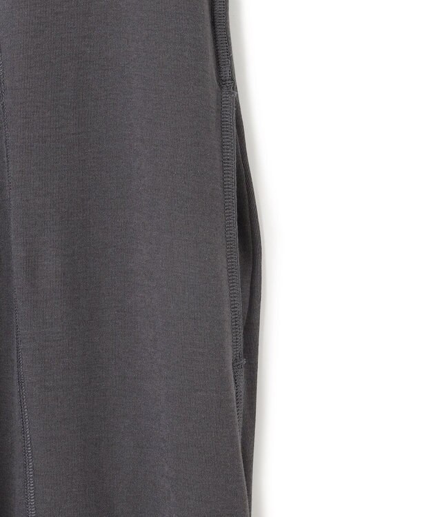 UNFILO ドライタッチフライス フレアワンピース チャコール