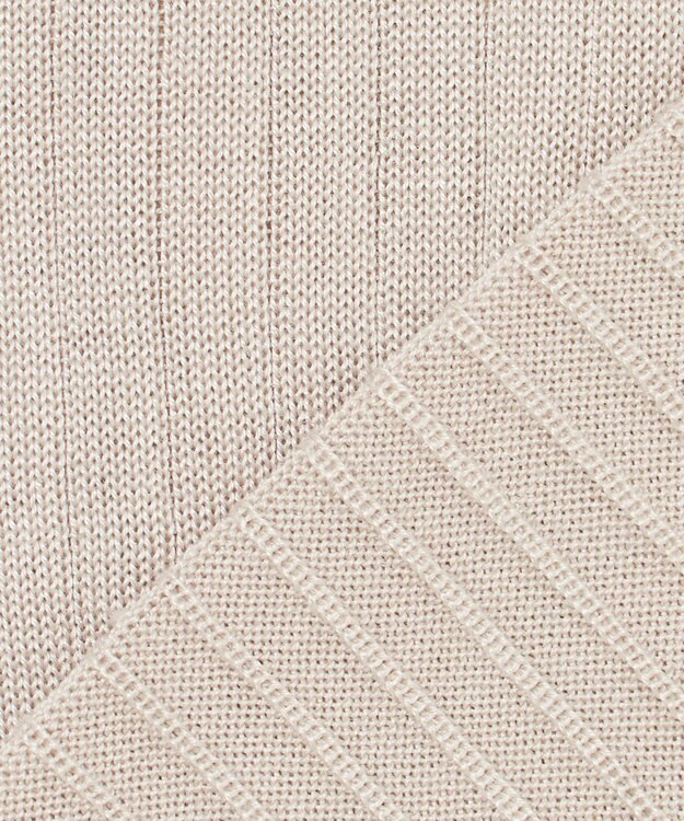 23区 【エステータ】シルクリブ タートルニット グレージュ