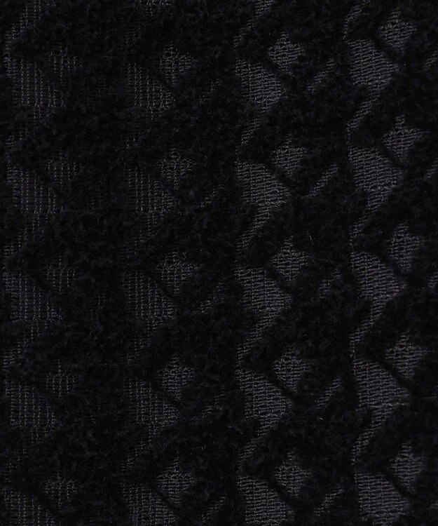 ICB L ハウンドトゥースフロッキーレース スカート ブラック系