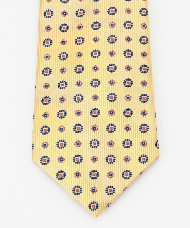 J.PRESS MEN 【VINTAGE JACQUARD COLLECTION】小紋ネクタイ イエロー系8