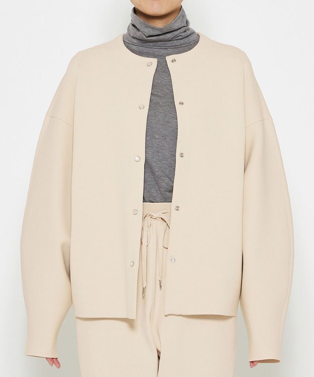 uncrave 【洗える】スムースニット カーディガン（uncrave WHITE） エクリュ