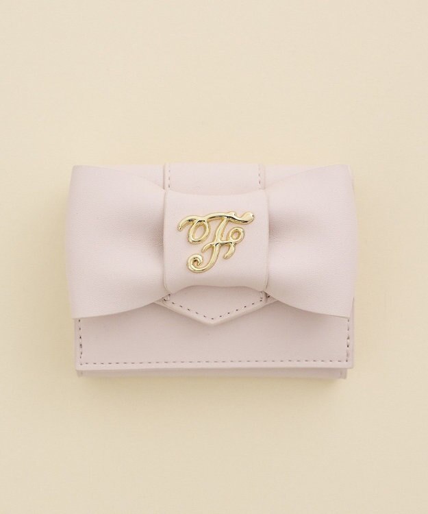 Maison de FLEUR ベルトリボンプチウォレット Pink