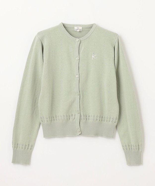 組曲 KIDS 【150-160㎝】クラシック カーディガン ミント系