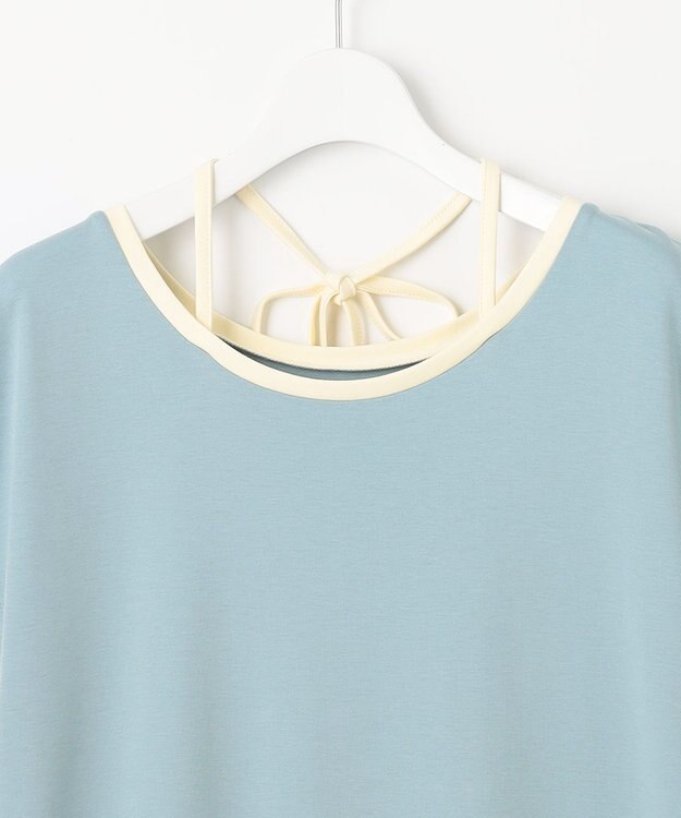 Feroux 【セットアイテム】カットレイヤード ワンピース スカイブルー系