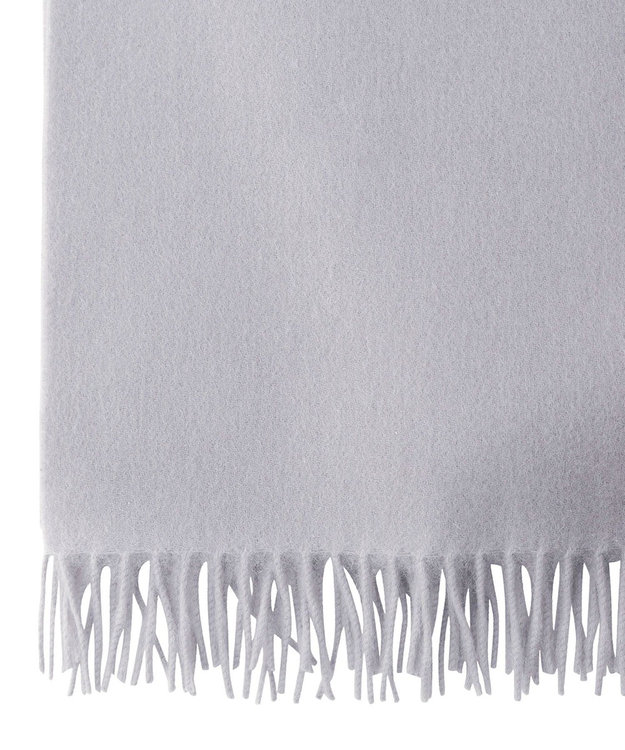 MOONBAT MACKINTOSH PHILOSOPHY ウール100%超大判無地ポンチョストール／幅70cm ライトグレー