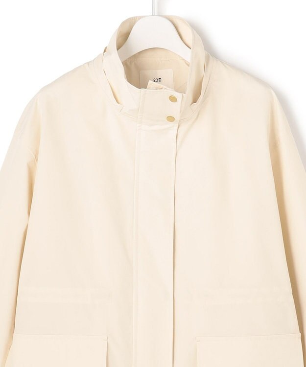 23区 【先行予約】マットエアリータフタ 2WAY ブルゾン アイボリー系