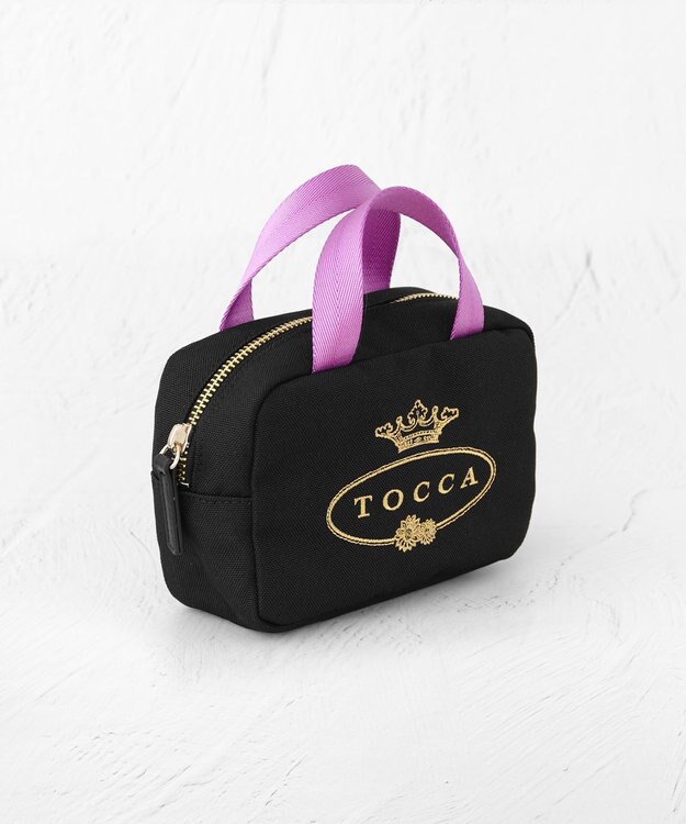 TOCCA 【一部カラー撥水】TOCCA LOGO MINIPOUCH BAG ミニポーチバッグ ブラック系